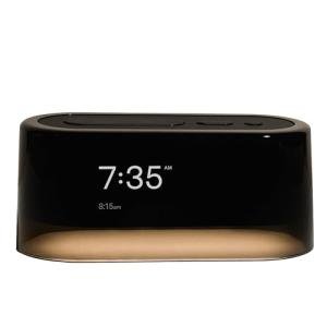 Loftie Smart Alarm Clocks for Bedroom - Sound Machine Alarm Clock with Light, Bluetooth Speaker, White Noise, Nature Sounds, Nightlight, Blackout Mode, Morning Routines, Evening Routines (Black Top)