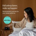 Loftie Smart Alarm Clocks for Bedroom - Sound Machine Alarm Clock with Light, Bluetooth Speaker, White Noise, Nature Sounds, Nightlight, Blackout Mode, Morning Routines, Evening Routines (Black Top)