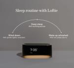 Loftie Smart Alarm Clocks for Bedroom - Sound Machine Alarm Clock with Light, Bluetooth Speaker, White Noise, Nature Sounds, Nightlight, Blackout Mode, Morning Routines, Evening Routines (Black Top)