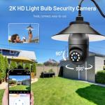 Wireless Outdoor Light Bulb Security Camera 5G/2.4G