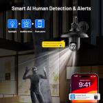 Wireless Outdoor Light Bulb Security Camera 5G/2.4G