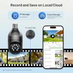 Wireless Outdoor Light Bulb Security Camera 5G/2.4G
