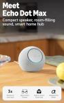 Echo Dot Max: Smart Speaker & Home Hub, Glacier White