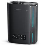 BREEZOME 6L Humidifiers for Bedroom Large Room & Essential Oil Diffuser, Ultrasonic Top Fill Cool Mist Humidifiers for Baby, Plants, Nursery Last up to 60 Hours, Smart Humidistat Control, Quiet, Black