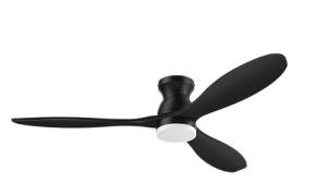 cumilo 52” Smart Ceiling Fanswith Lights Remote Control,Quiet DC Motor,Outdoor Indoor Modern Farmhouse Ceiling Fan work with Alexa App,Dimmable LED Light,Black/Brown for Bedroom Living Room Patio