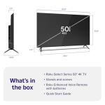 Roku 50-Inch 4K HDR Smart TV with Voice Remote