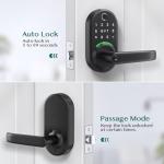 Smart Door Handle Lock with Keypad：Yamiry Fingerprint Lock - Keyless Entry Door Lock for Front Door - Digital Door Lock - WiFi Door Lock with APP - Genarate Passcode Remotely - DIY Installation