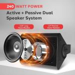 Pyle Waterproof Bluetooth Wall Mount Speaker System