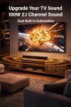 FUNLOGY 100W Bluetooth 5.0 Sound Bar for TVs