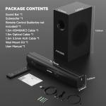 Bluetooth Sound Bar and Subwoofer Speaker System