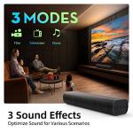 16" Bluetooth Soundbar with Remote and Wall Mount