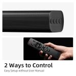 16" Bluetooth Soundbar with Remote and Wall Mount