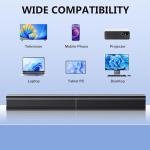 80W Bluetooth Sound Bar for Smart TVs