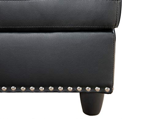 Livavege Faux Leather Sectional Sofa with Chaise Lounge