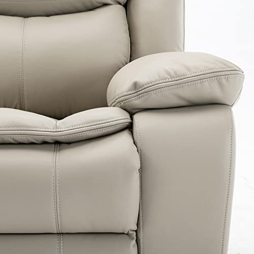 Breathable Leather Reclining Sofa Set for Living Room
