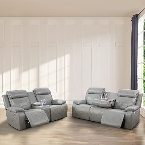 Ainehome 2PC Sectional Sofa Set with Electric Motion