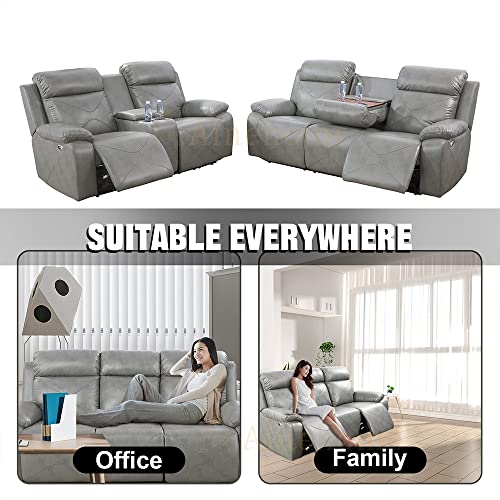 Ainehome 2PC Sectional Sofa Set with Electric Motion