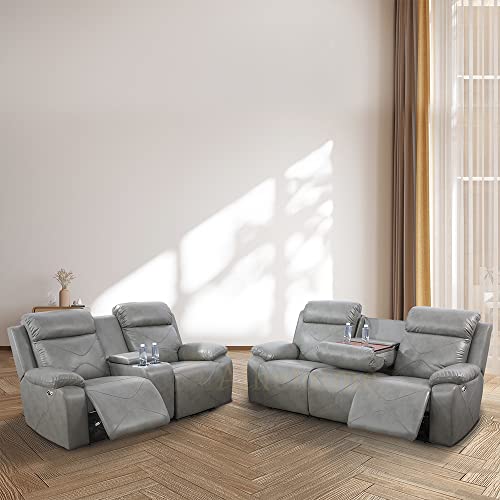 Ainehome 2PC Sectional Sofa Set with Electric Motion