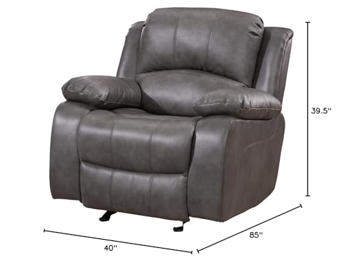 Betsy Furniture 3PC Bonded Leather Living Room Set