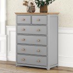 Flieks 3-Pieces Bedroom Furniture Sets, Bedroom Sets Storage Queen Size Platform Bed with Nightstand(USB Charging Ports) and Storage Chest, Gray+Natrual