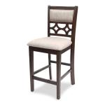 New Classic Furniture Mitchell 5-Piece Counter Set with 1 Table and 4 Chairs, Cherry Brown