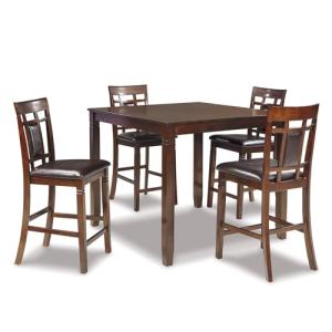 Signature Design by Ashley Bennox 5 Piece Counter Height Dining Set, Includes Table & 4 Barstools, Brown