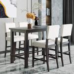 Merax 5-Piece Kitchen Counter Height Dining Set