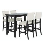 Merax 5-Piece Kitchen Counter Height Dining Set