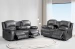 Betsy Furniture Bonded Leather Reclining Sofa Loveseat Set