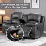 Betsy Furniture Bonded Leather Reclining Sofa Loveseat Set