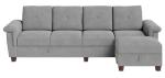 JAMFLY L Shaped Sectional Sofa with Storage and Cup Holders