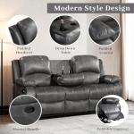 Betsy Furniture 3PC Bonded Leather Living Room Set