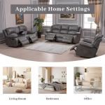 Betsy Furniture 3PC Bonded Leather Living Room Set