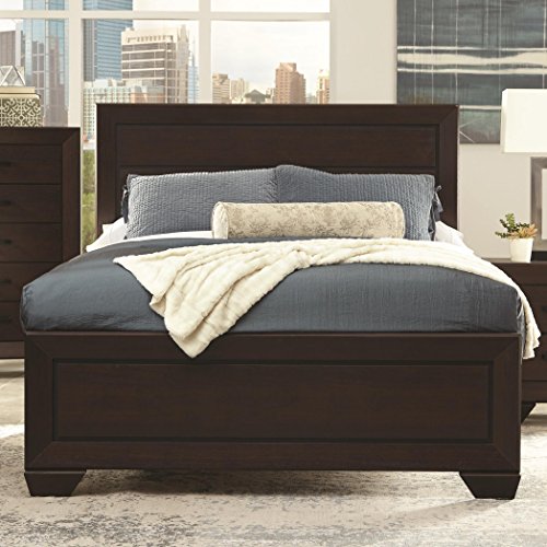Coaster Kauffman Eastern King Bed 4-Piece Set, Dark Cocoa