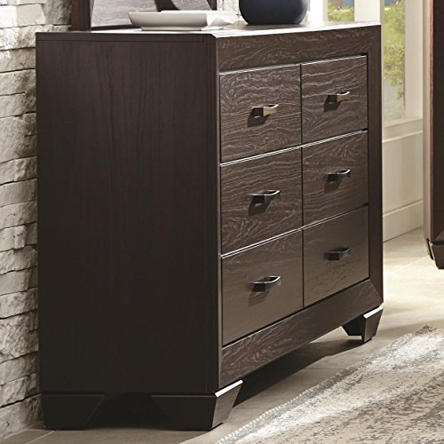Coaster Kauffman Eastern King Bed 4-Piece Set, Dark Cocoa