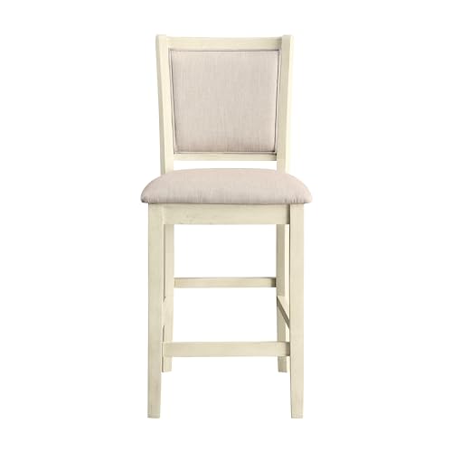 Classic Amy 5-Piece Counter Dining Table Set, Beige/Brown