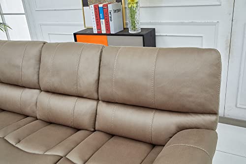 Betsy Power Reclining Sofa Set, Taupe (8007)