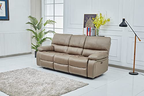 Betsy Power Reclining Sofa Set, Taupe (8007)
