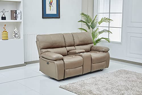 Betsy Power Reclining Sofa Set, Taupe (8007)