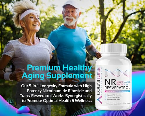 5-in-1 Anti-Aging NR + Resveratrol Supplement for Vitality