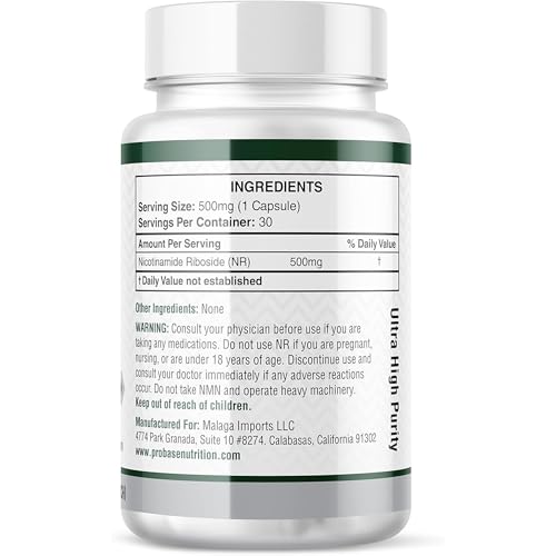 Probase Nutrition NAD+ Boosting Supplement 30ct/500mg - Cellular Vitality