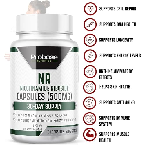 Probase Nutrition NAD+ Boosting Supplement 30ct/500mg - Cellular Vitality