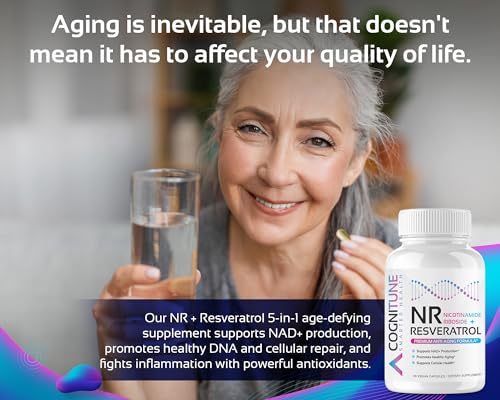 5-in-1 Anti-Aging NR + Resveratrol Supplement for Vitality