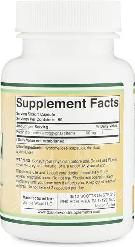 Fisetin 100mg Supplement for Anti-Aging Support, 60 Capsules