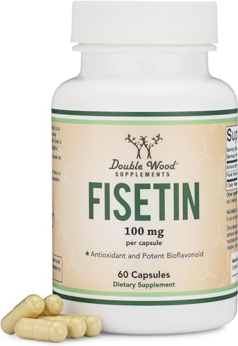 Fisetin 100mg Supplement for Anti-Aging Support, 60 Capsules