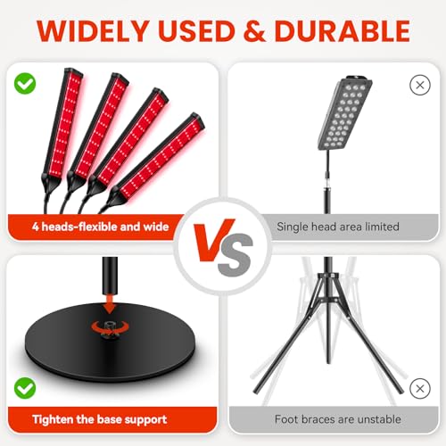 Viconor Red Light Therapy Lamp for Face & Body