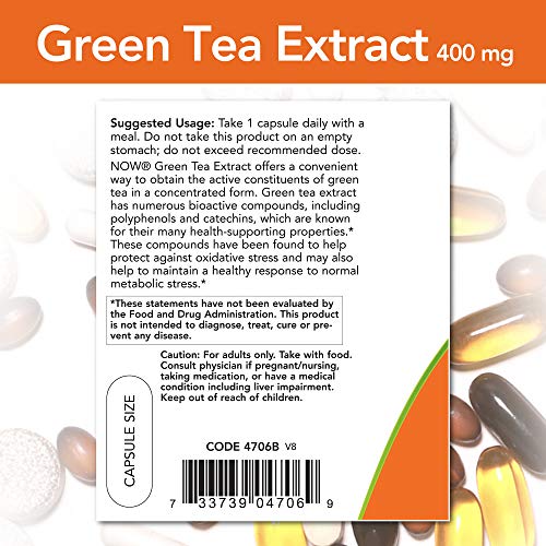 Green Tea Extract with Vitamin C, 250 Capsules