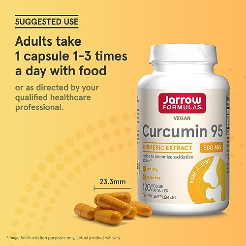 Jarrow Formulas Turmeric Curcumin Extract 500mg, 120 Capsules