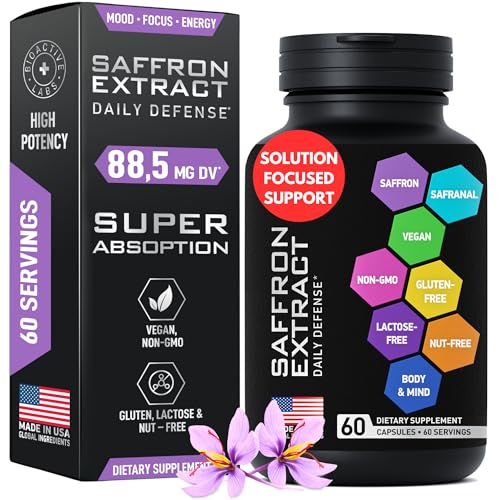 Pure Saffron Extract for Mood, Focus, Energy Boost