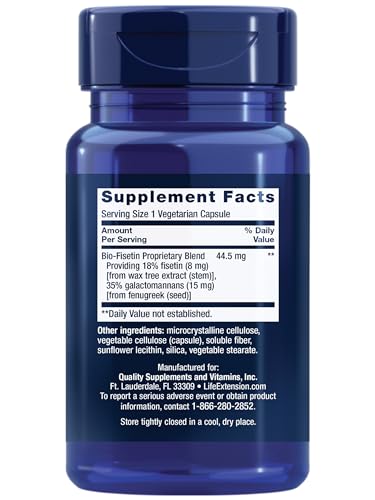 Bio-Fisetin Capsules for Cellular, Cognitive Health & Longevity